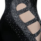 Diamond Inlaid Long Sleeve Nightclub Dress