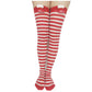 Christmas Striped Socks With Cute Accessories