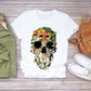 European And American Fashion Design Skull Pattern Printed Men's T-shirt Men's Top