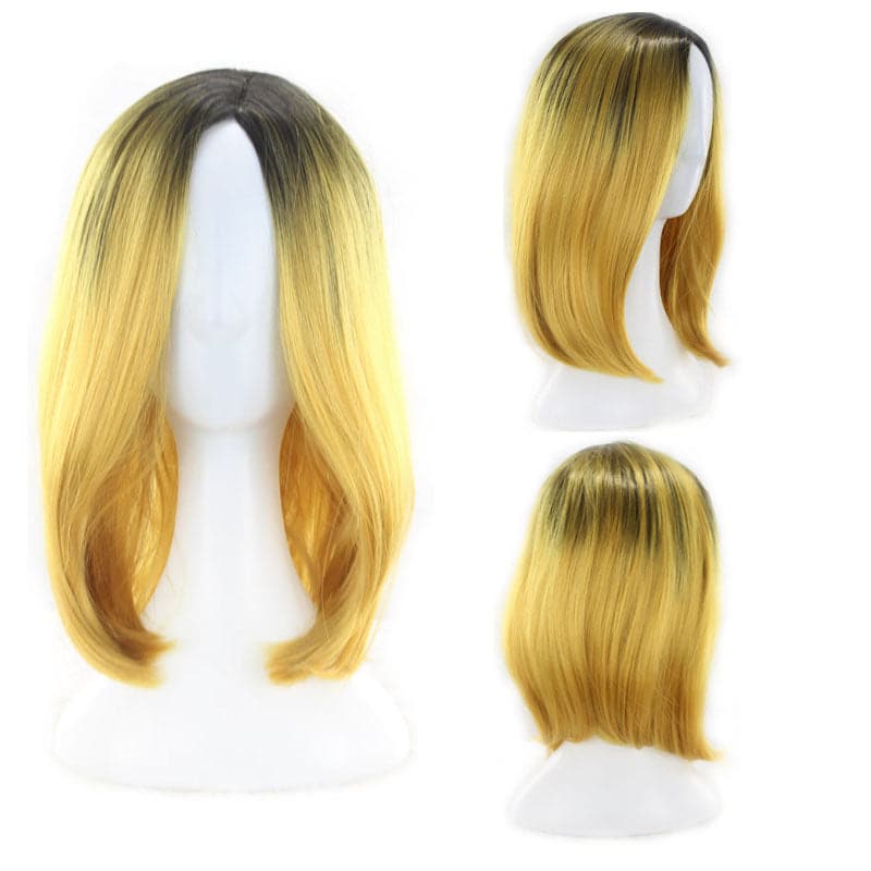 2021 foreign trade new wig European and American women''s short straight hair gradient Bobo Bobo Bobo Bobo Shoppingevestore.com