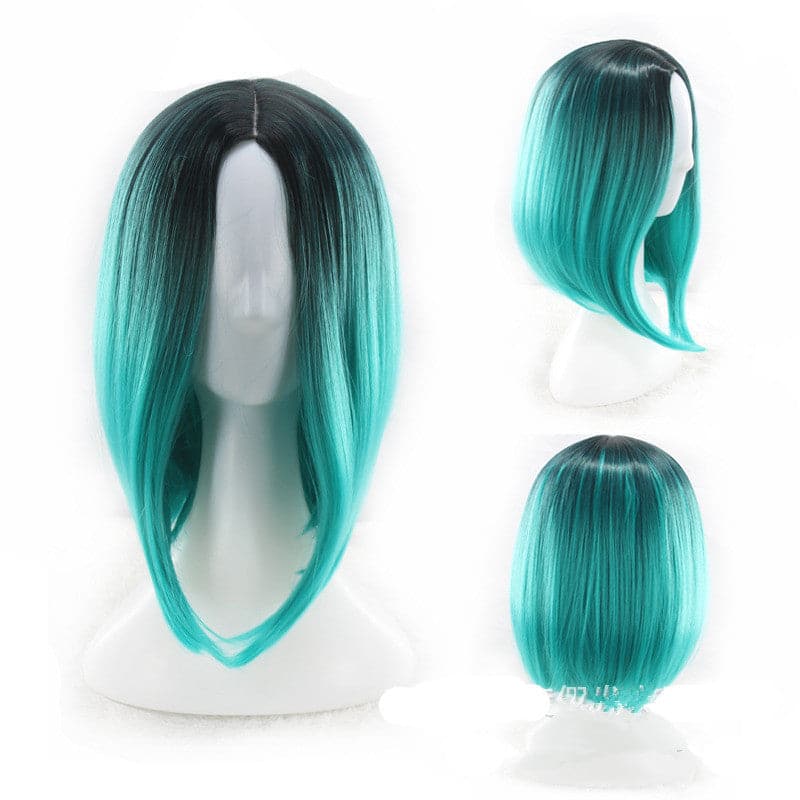 2021 foreign trade new wig European and American women''s short straight hair gradient Bobo Bobo Bobo Bobo Shoppingevestore.com