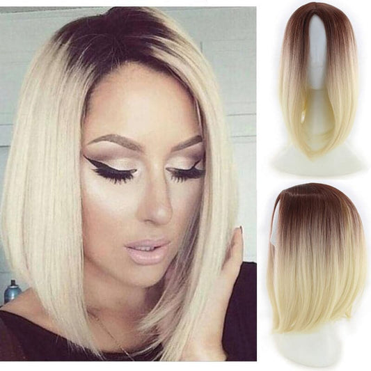 2021 foreign trade new wig European and American women''s short straight hair gradient Bobo Bobo Bobo Bobo Shoppingevestore.com