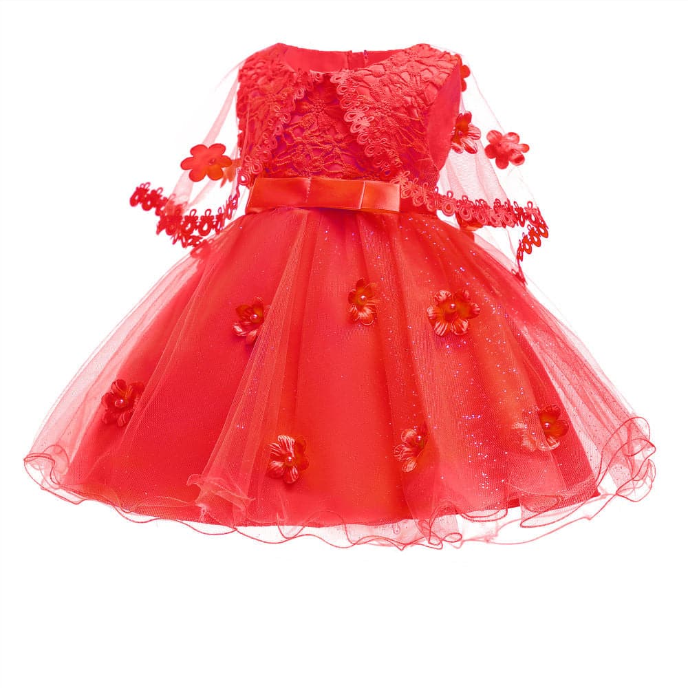 Girls Elegant Wedding Princess Dress Kids Party Formal Dress Shoppingevestore.com