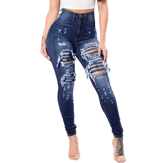 Women's ripped jeans pants Shoppingevestore.com