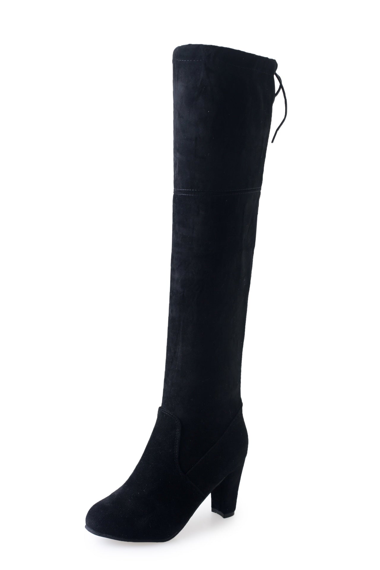 Black Knee High Boots For Women Shoes High Heel Long Boots