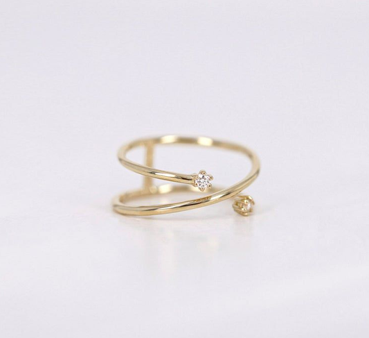 Zircon Flower Ring Women Fashion Ins Ring Shoppingevestore.com