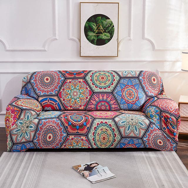 Bohemian style stretch all-inclusive sofa cover Shoppingevestore.com