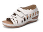 European And American Large Size Hollow Platform Velcro Sandals