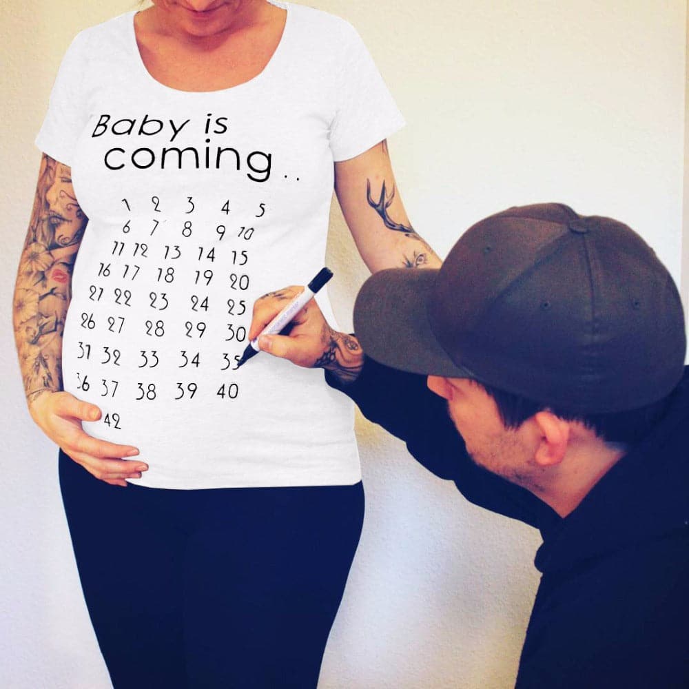 Baby Is Coming Pregnancy T-shirt Shoppingevestore.com