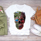 European And American Fashion Design Skull Pattern Printed Men's T-shirt Men's Top