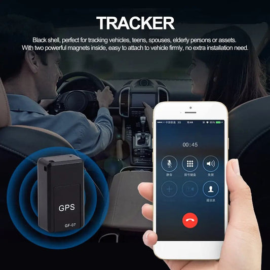 Car Tracker Magnetic Mini Car Tracker GPS Real Time Tracking Locator Device Recordable Anti-lost Rechargeable Locator Shoppingevestore.com