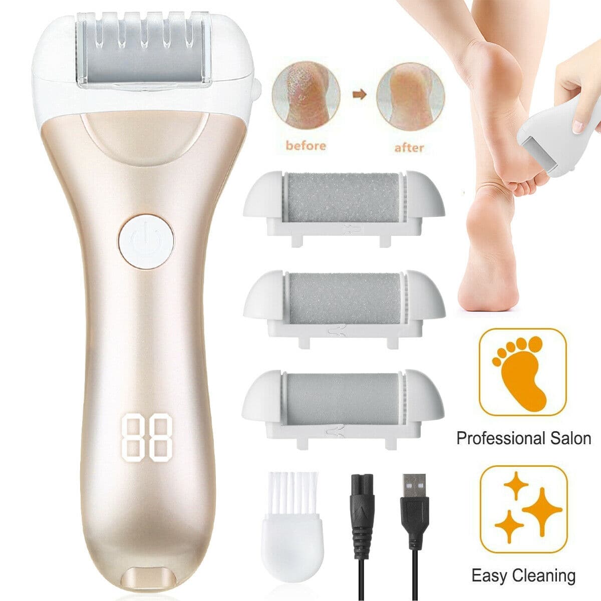 Professional Electric Foot Grinder File Callus Dead Skin Remover Pedicure Tool Shoppingevestore.com