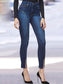 Button Fly Slit Jeans